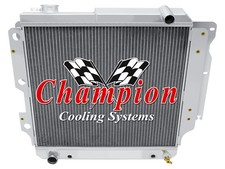 Rr Champion 3 Row Radiator For 1987 - 2006 Jeep Wrangler Right Hand Drive