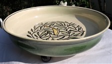 Max Laeuger | Schale, 3 Füße (Vogel im Geäst) | Karlsruhe Nr. 1902 | 1921-23