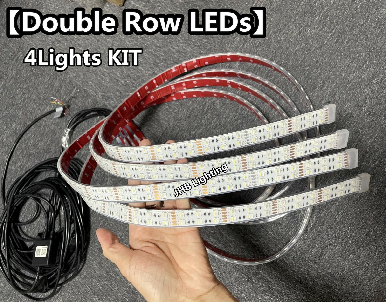 JHB 4FT/1.4Meters/6.5FT RGBW LED Wheel Rings Underglow Strips Lights