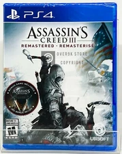 Assassin's Creed III 3 Remastered - PS4 - Brand New | Factory Sealed