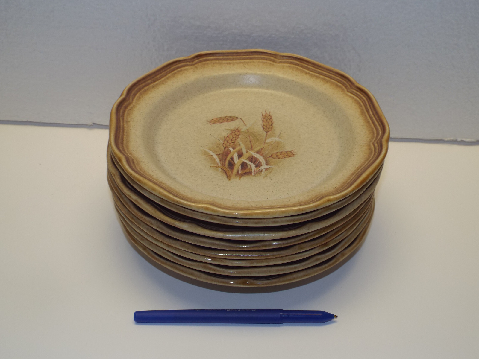 19pc 5 Dinner Plate & 6 FRUIT BOWL 7.25" -+ 8 CEREAL 8.5" Mikasa Whole Wheat