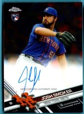 2017 Topps Chrome Rookie Autograph Auto  Josh Smoker  CARD # RA-JS