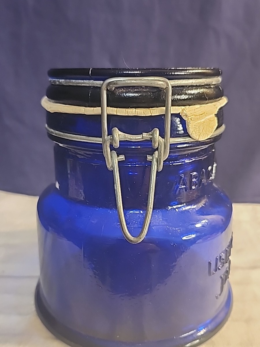 Abigail's Useful Jar One Pint 1902 Crownford China Cobalt Blue
