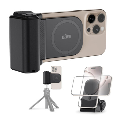 Magnetic Phone Hand Grip handle Bluetooth Remote for iPhone 17