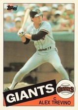 Alex Trevino Topps Tiffany Traded 1985 Baseball Card #123T