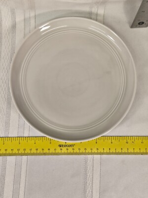 Crate & Barrel Light Gray Aaron Probyn Salad plate