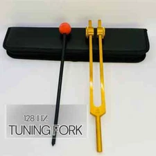 128Hz Tuning Fork for Deep Stress Relief,Ear Wellness,Holistic HealingandTherapy