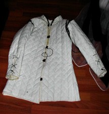 Gambeson White padded Medieval Clothing