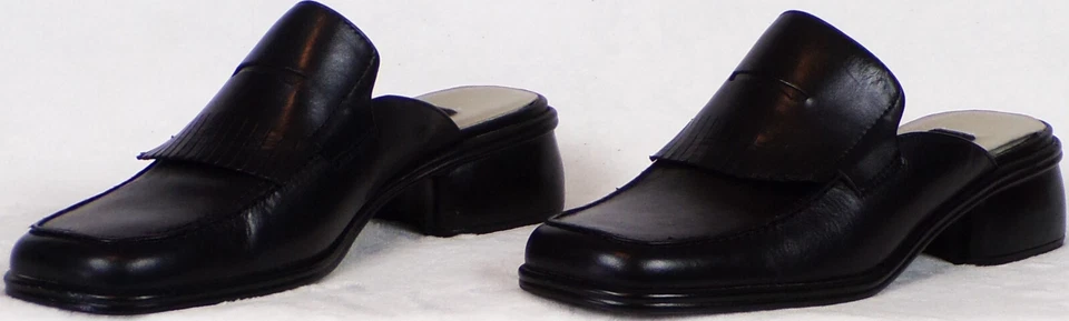 MADELINE 6.5M PINE NUT black low-heel mules leather uppers balance synthetic - Image 4 of 4
