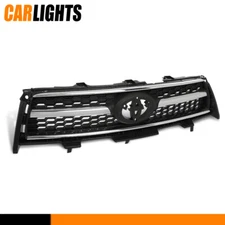 Fit For 09-12 Toyota RAV4 Black Front Bumper Grille Assembly w/Chrome Trim