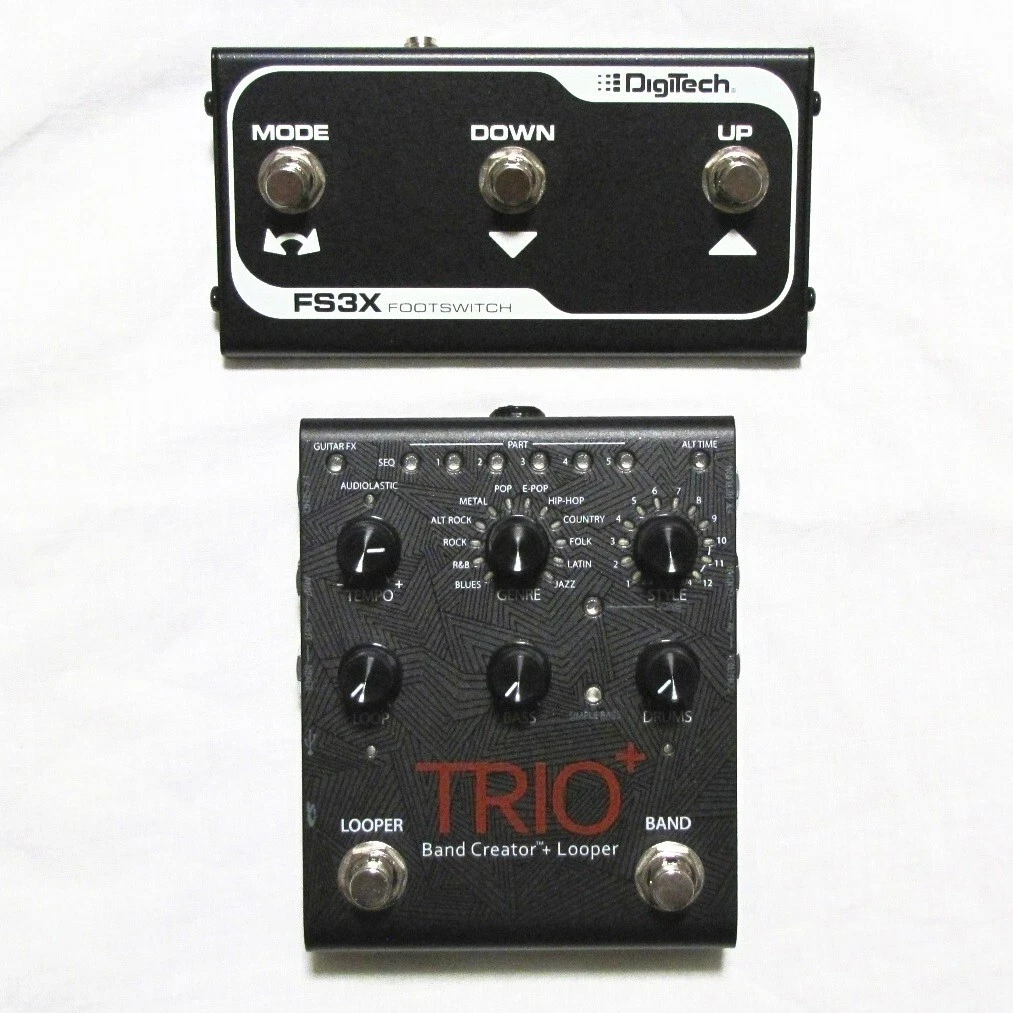 Used DigiTech Trio+ Band Creator Plus Looper Guitar Pedal w/ FS3X Footswitch