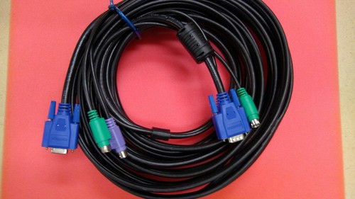 KVMPS2-25 Startech 25' Black 3-in-1 PS/2 KVM Cable - 第 1/3 張圖片