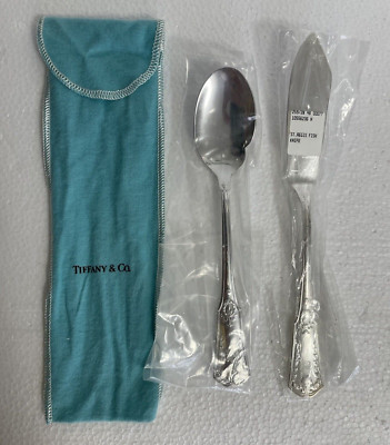 Tiffany & Co Antique St. Regis NY Fish Knife and Spoon Set Brand New