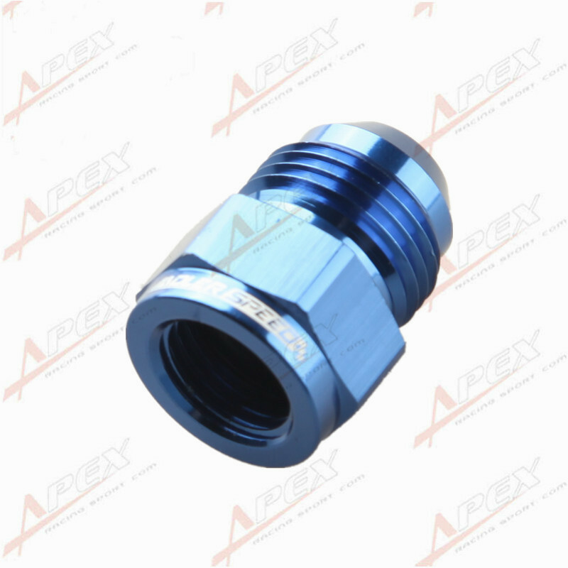 8an 90 To 6an 8AN To 6AN Reducer Fitting | Female To Male Flare Adapter In Black Anodized Aluminum - 1500PSI Rating 8AN Female To 6AN Male Aluminum Adapter Fuel System - Foto 6