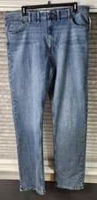 NEW Wrangler Men's Blue Regular Fit Jeans Straight Leg Pant Size 44X36