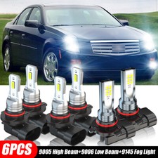 For Cadillac Cts 2003 - 2007 6000k 6x Led Headlight Hilofog Light Bulbs Kit