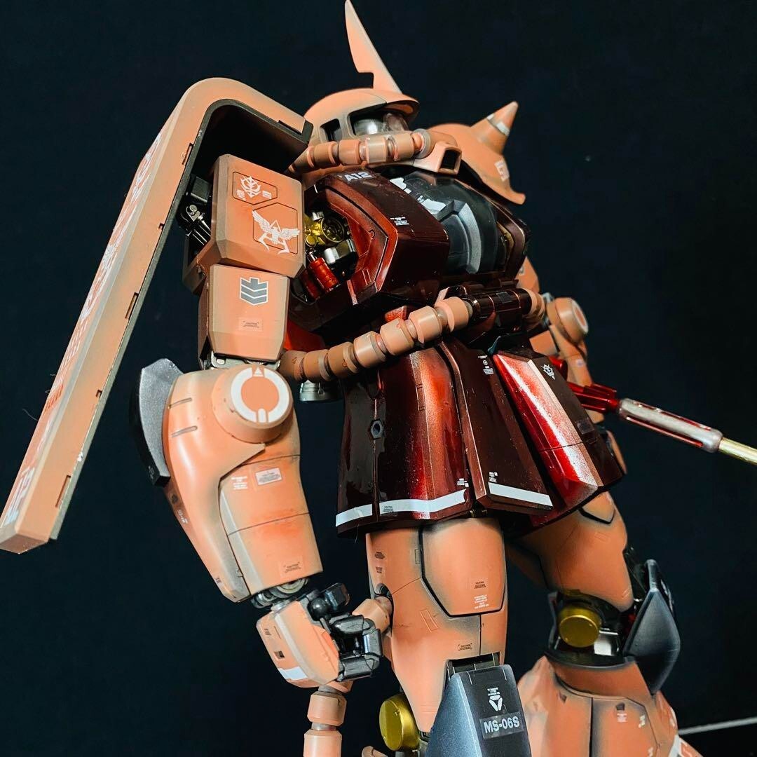 GUNDAM MS-06S Char's Zaku PG All Painted 1:60 BANDAI Model Kit