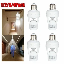 1/3/4X E27 PIR Infrared Motion Sensor LED Light Dimmable Lamp Bulb Holder Socket