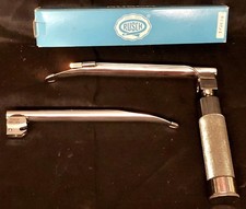 RUSCH LARYNGOSCOPE w/ FIBRE OPTIC HANDLE MIL 4  3 ENDOSCOPY NURSE DOCTOR TOOL
