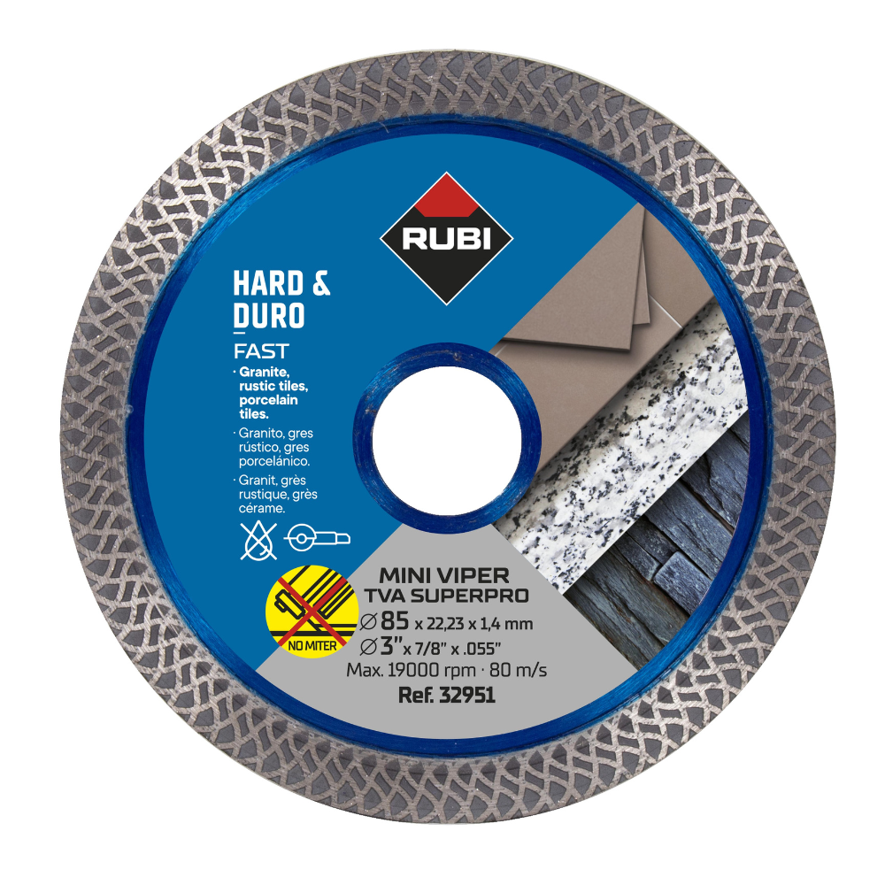 Rubi Mini Viper Blade TVA 85 mm - Super Pro Diamond Blade - 32951