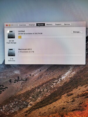 APPLE IMAC MID 2011 27IN 16GB RAM 2 TB HDD/256 SSD  3.4GHZ I-7 DESKTOP