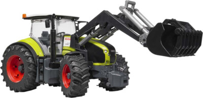 BRUDER - CLAAS Axion 950 tractor equipped with loader with claw bucket jou...