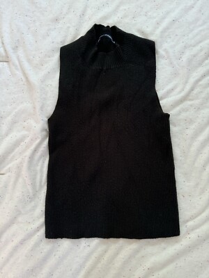 Brandy Melville Forest Green Mock neck Sweater Tank Small