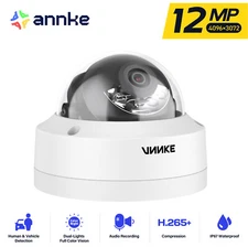 ANNKE 12MP Audio POE IP Security Camera H.265+ Outdoor Human Detect Full Color