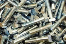 (20) Square Head 5/8-11 x 3" Zinc Plated Bolts A307 15/16" Sq