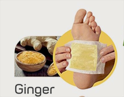 3 Pair Rudo Beauty Ginger Aroma Foot Detox Patches, All Natural