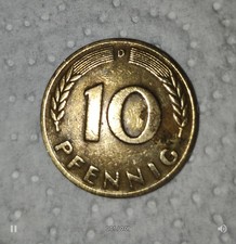 10 PFENNIG 1950 „D“ BUNDESREPUBLIK DEUTSCHLAND Sammlerstück Seltenheitswert 