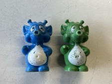 Vintage 1984 Playworld Space Station Blue  Green ALIEN Figures by Playmates