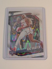 Kiki Iriafen 2025 Prizm WNBA White Seismic Rookie Card #72 Washington Mystics 