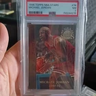 Topps 1996 NBA Stars Golden Season Michael Jordan #74 Bulls PSA 7 Card