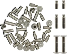 30 Pack Chicago Screws and Extension Posts for Scrapbook Album Refill Pages