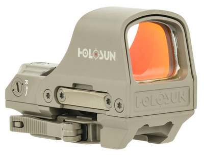 Holosun HS510C Multi-Reticle Circle Dot FDE w/Solar & QD Mount HS510C-RD-FDE