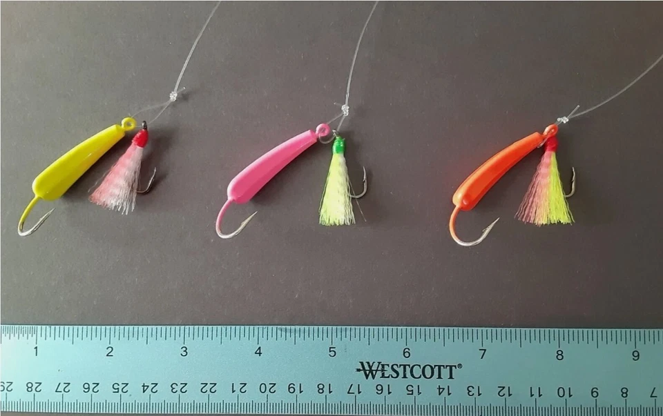 24 Teasers Pompano Jig - Teasers multicolores (4 tipos) Foto 3 de 4