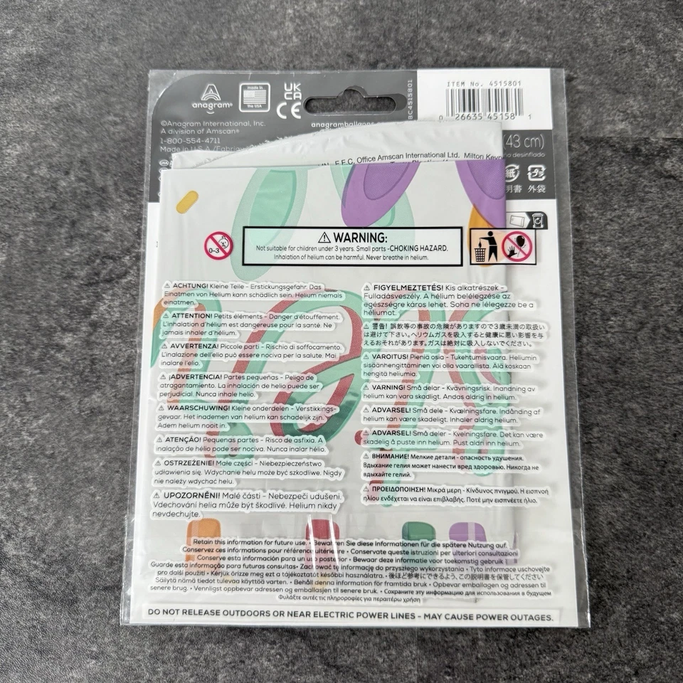 Anagram 'Happy Easter!' Decorative Foil Balloon - Image 2 of 2