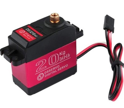 Full Metal Double Digital Servo 20KG High Torque 180 Degree Robotics Part