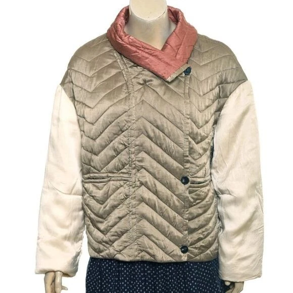 Chaqueta acolchada de seda Isabel Marant Hector para mujer talla mediana Foto 2 de 4