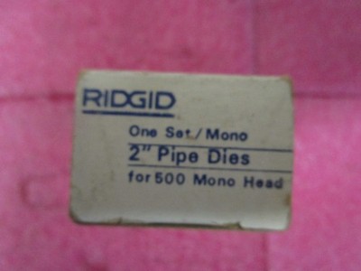 RIDGID 50695 Mono Pipe Dies 2'' NPT Right Hand NEW OLD STOCK