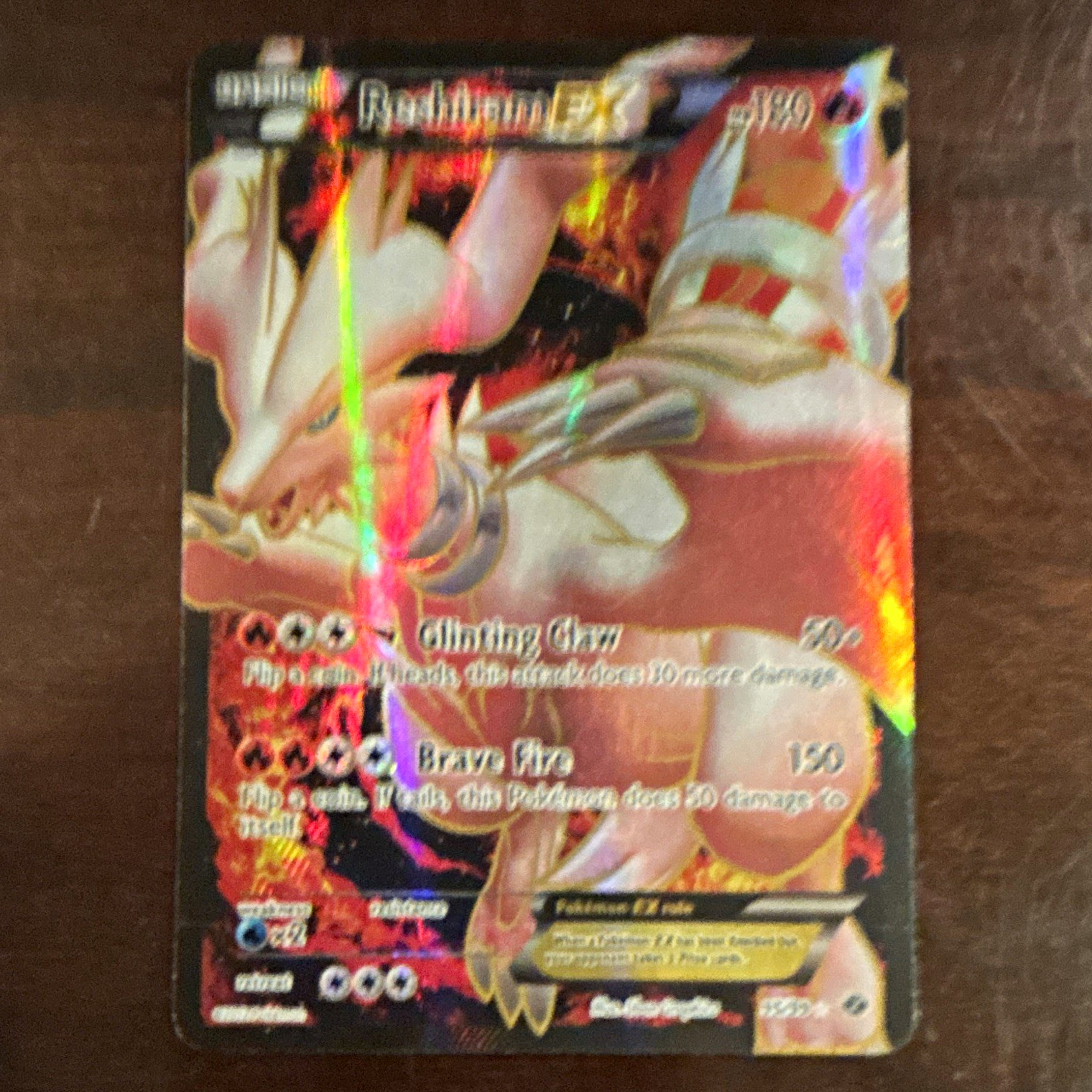 Pokemon Reshiram EX 95/99 Next Destinies Ultra Rare Holo Full Art English 180HP