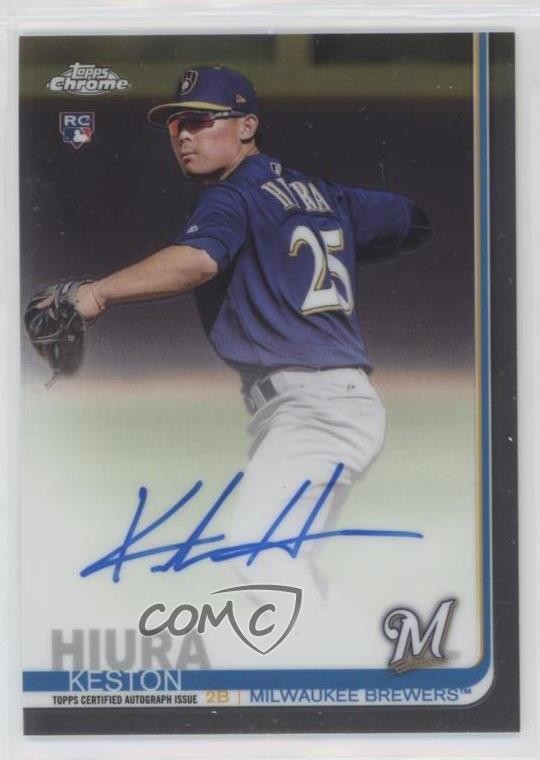 2019 Topps Chrome Rookie Auto Keston Hiura #RA-KH Auto u6m