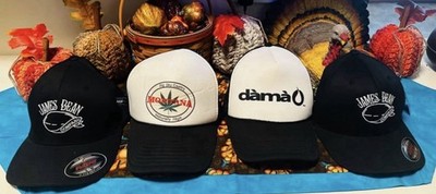 Set Of 4 I-502 Canna-Friendly Ball Caps & Trucker Hats (420 Style)
