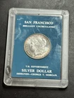 1880 S Morgan Silver Dollar Gem BU Uncirculated MS++ Coin Capital Holder (1367)