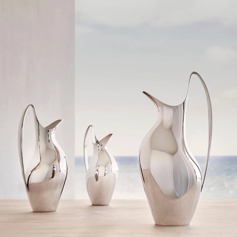 GEORG JENSEN Carafe Koppel 1,9L Acier Inoxydable Poli Miroitant - Photo 2/2