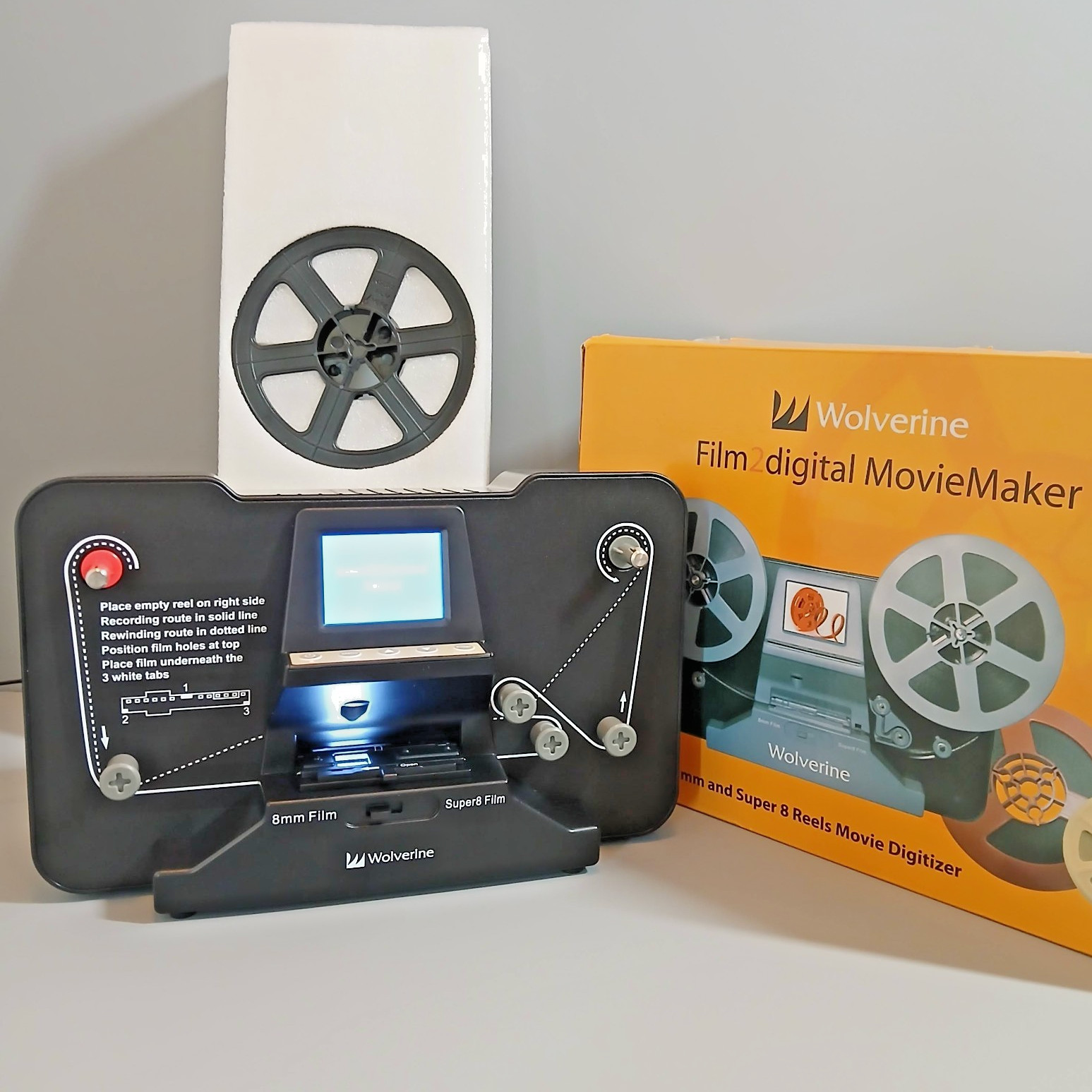 Wolverine MovieMaker Film to Digital/MP4 Converter Digitizer 8mm & Super 8 Reels
