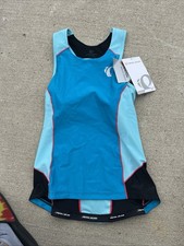 Pearl Izumi W Elite Pursuit Tri Tank, Atomic Blue/Aqua Blue, Medium