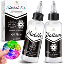 White Alcohol Ink for Epoxy Resin, 7oz Alcohol Ink, Alcohol Inks for Resin,