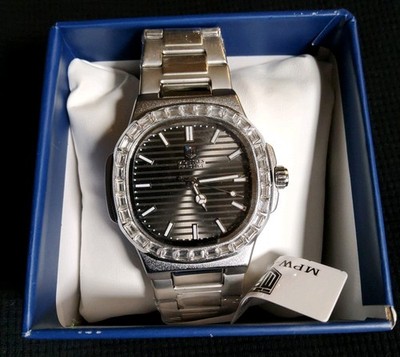 NEW Montres Prestige X Invicta Men s 40mm Quartz Baguette Crystals SS Watch